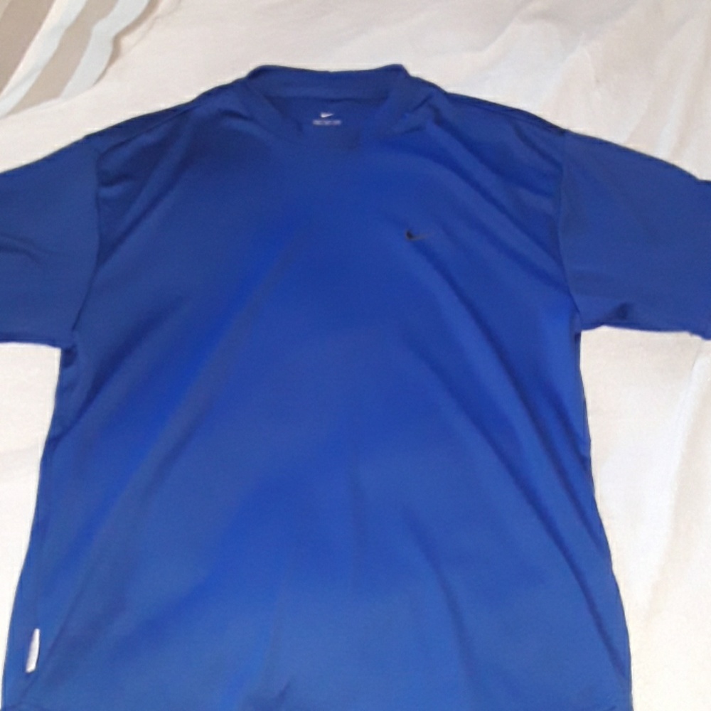 A Blue Nike Dri-Fit Workout Shirt